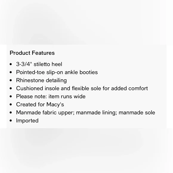 Thalia Sodi Black Ankle Booties 8.5 - Picture 7 of 7